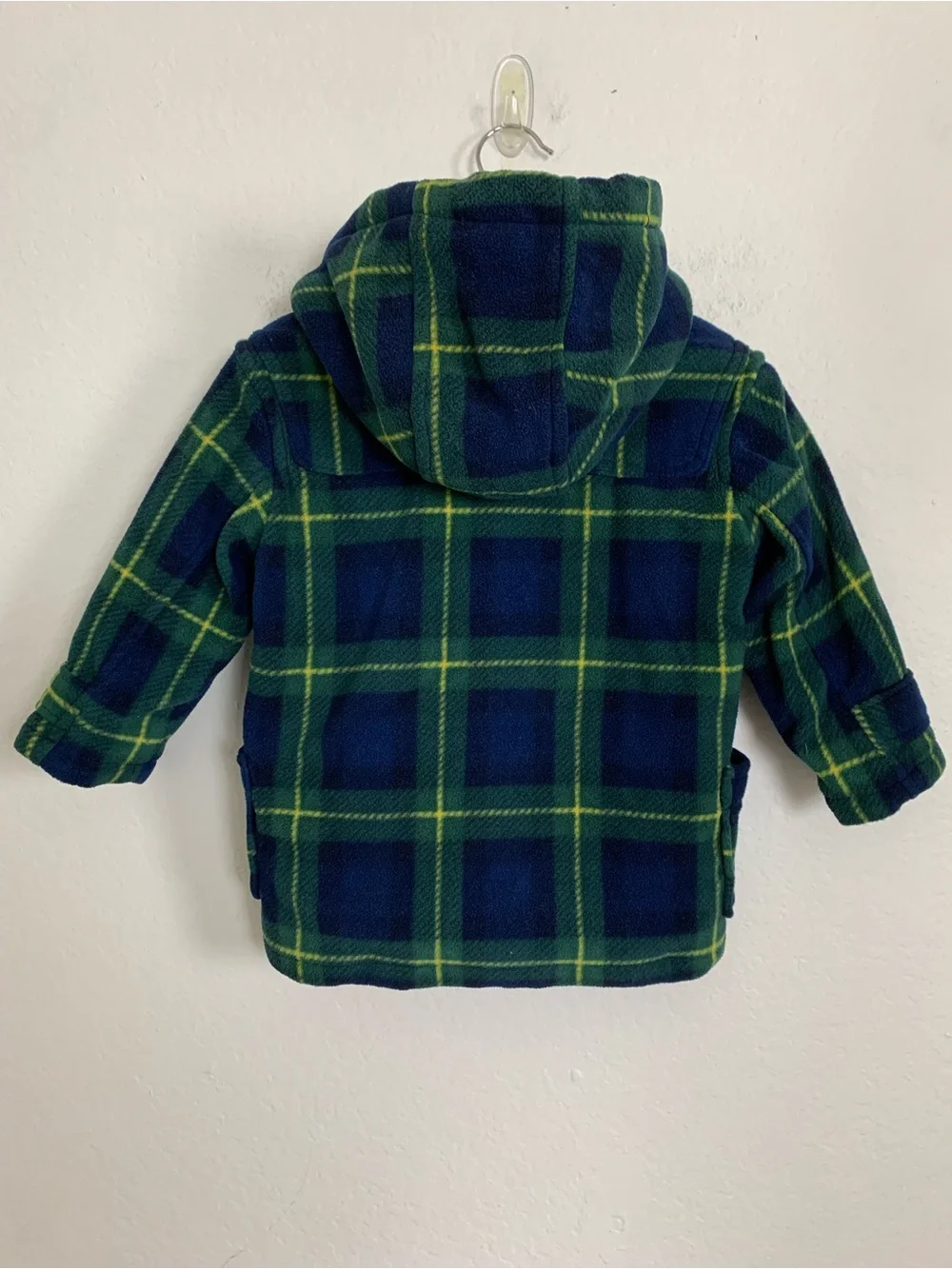 Gap Toddler Plaid Fleece Duffle Coat Toggle
